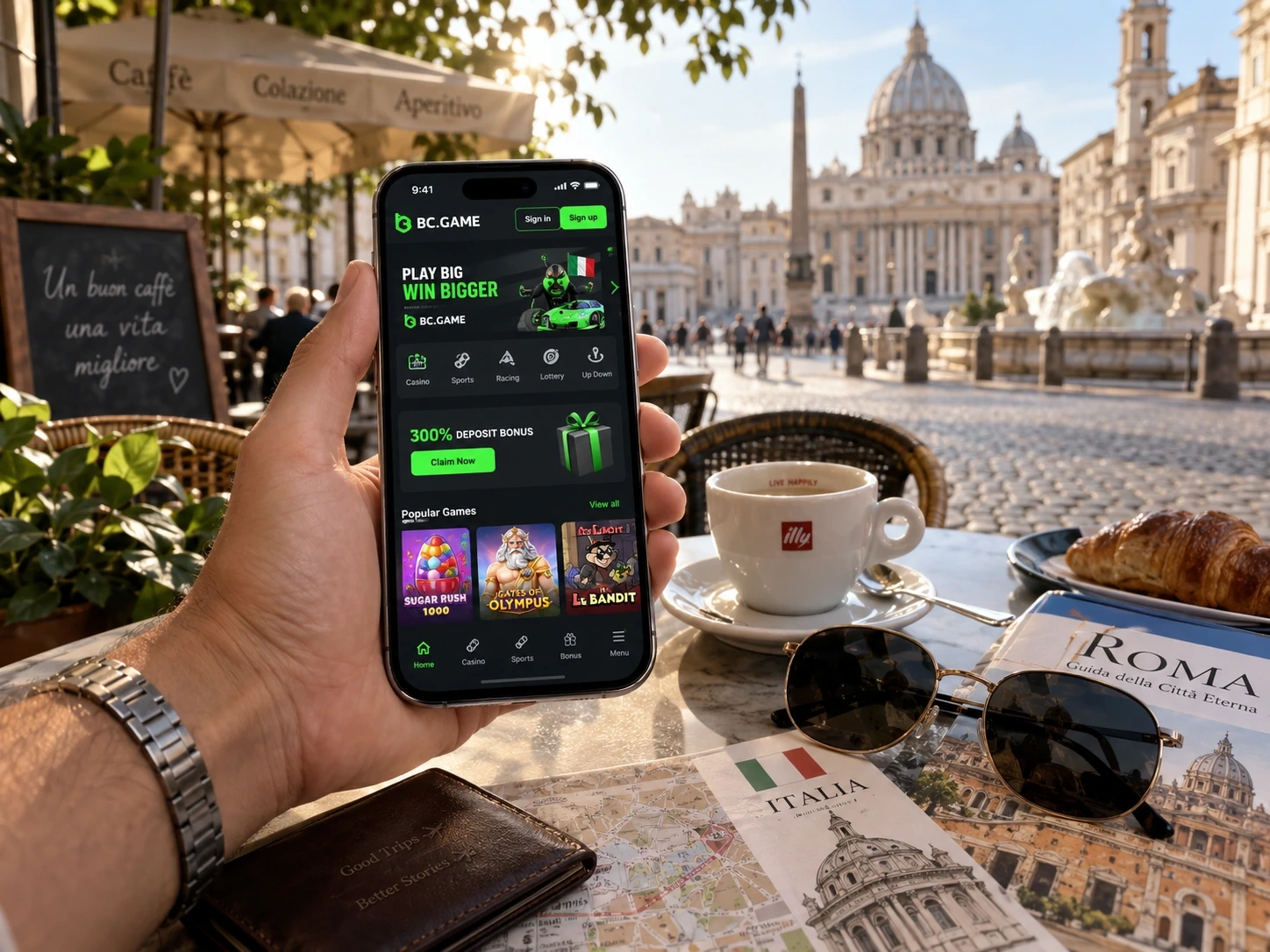 Applicazione mobile BC Game Italia
